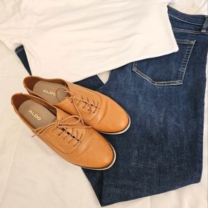 Aldo Tan Leather Flats